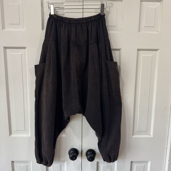 Kathmandu Imports Harem Pants Festival Drop Crotch Fairy Grunge Rave Hippy EUC - Picture 3 of 11